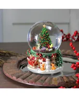 Northlight 7" Musical Christmas Tree and Presents Snow Globe Decoration