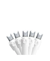 Northlight Set of 50 Pure White Led Wide Angle Christmas Lights on White Wire