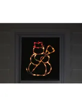 Northlight 15" Lighted Snowman Double Sided Christmas Window Silhouette Decoration