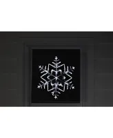 Northlight 16" Led Lighted Snowflake Christmas Window Silhouette Decoration