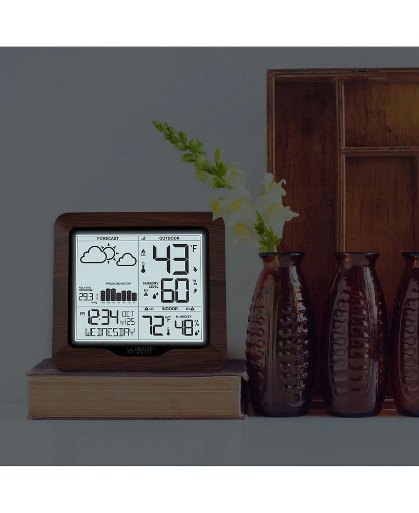 La Crosse Technology 308-1417BL Backlight Wireless Forecast Station with Pressure History