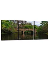 Ready2HangArt Loxahatchee Bridge 3 Piece Wrapped Canvas Coastal Wall Art Set, 20" x 48"