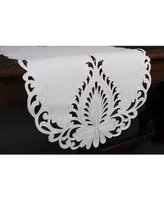 Xia Home Fashions Wilshire Embroidered Cutwork Table Runner, 16" x 70"