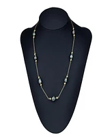 Black Tahitian Pearl (8-9mm) Necklace in 14k White or Yellow Gold