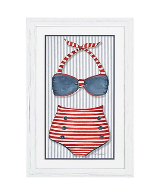 Paragon Vintage-like Swimsuit Framed Wall Art