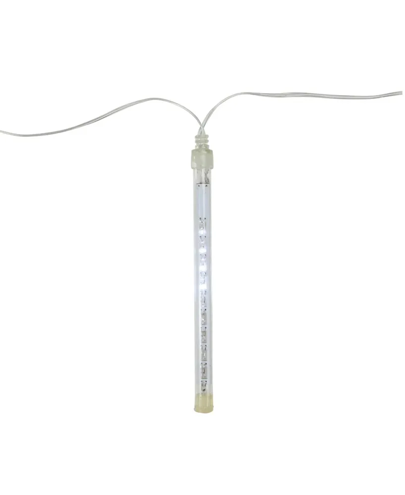 Northlight Set of 10 Dripping Transparent Icicle Snowfall Christmas Light Tubes 6.5"