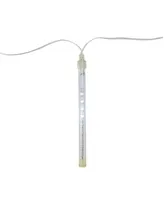 Northlight Set of 10 Dripping Transparent Icicle Snowfall Christmas Light Tubes 6.5"