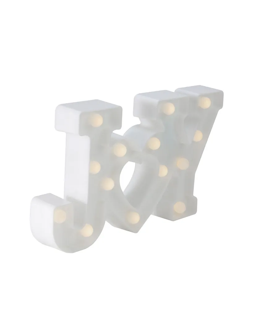 Northlight 12.75" Battery Operated Led Lighted "Joy" Christmas Marquee Sign