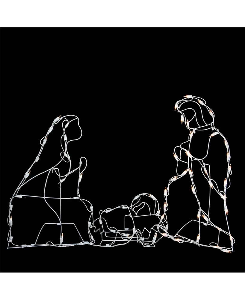 Northlight 25.5" Holy Family Nativity Scene Lighted Outdoor Christmas Decoration