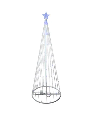 Northlight 9' Blue Led Lighted Show Cone Christmas Tree Outdoor Decoration