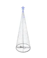 Northlight 9' Blue Led Lighted Show Cone Christmas Tree Outdoor Decoration