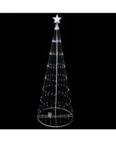 Northlight 6' Pure White Led Lighted Show Cone Christmas Tree Outdoor Decoration