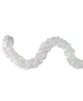 Northlight 12' Iridescent and Starburst Confetti Christmas Tinsel Garland - Unlit