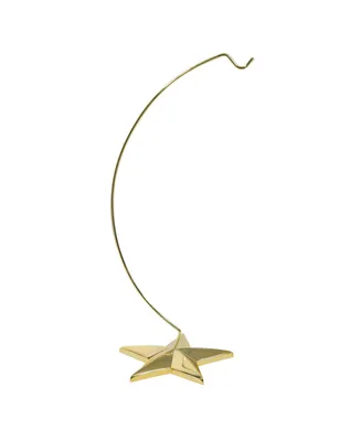 Northlight 13.25" Gold Star Shaped Christmas Ornament Holder