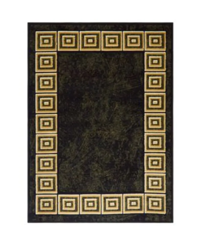 Global Rug Design Vision Vis06 Black Area Rug Collection