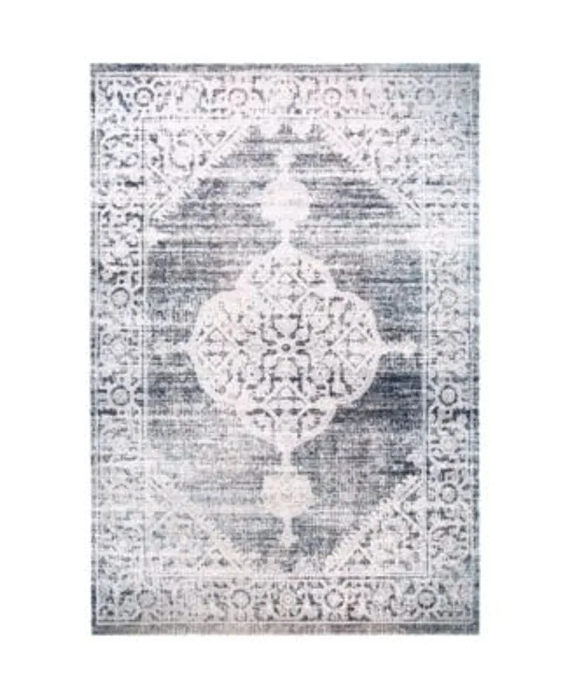 Nicole Miller Patio Sofia Magnolia Dark Blue Outdoor Area Rug Collection