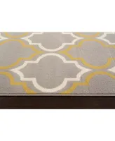 Main Street Rugs Haven Hav9101 Gray/Yellow 2' x 7'2" Runner Rug