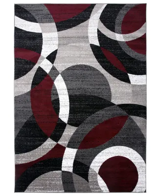 Main Street Rugs Montane Mon105 Red 7'10" x 10'2" Area Rug