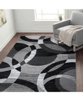 Main Street Rugs Montane Mon105 Gray 6'6" x 9' Area Rug