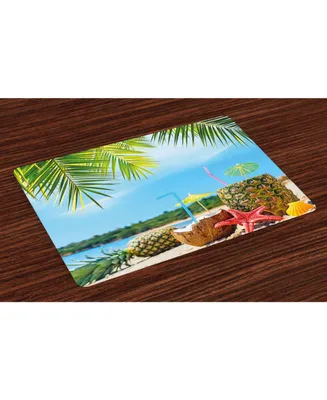 Ambesonne Tropical Place Mats