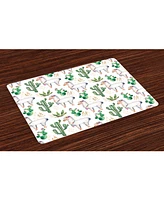 Ambesonne Cactus Place Mats, Set of 4