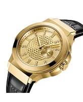 Jbw Men's Saxon Diamond (1/6 ct. t.w.) Watch in 18k Gold-plated Stainless Steel Watch 48mm