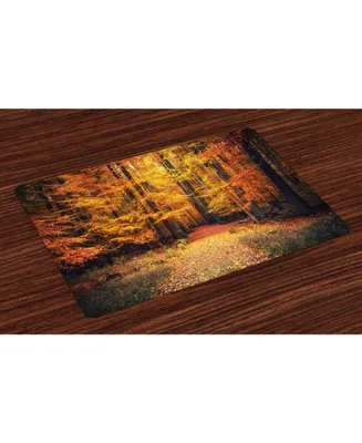 Ambesonne Forest Place Mats