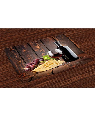 Ambesonne Wine Place Mats