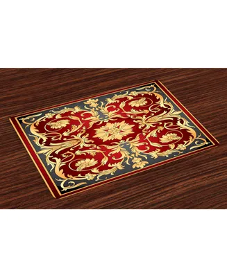 Ambesonne Turkish Pattern Place Mats, Set of 4