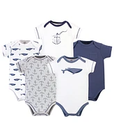 Touched by Nature Baby Boys Organic Cotton Bodysuits 5pk