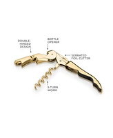 Viski 24k Gold Plated Signature Double Hinged Corkscrew