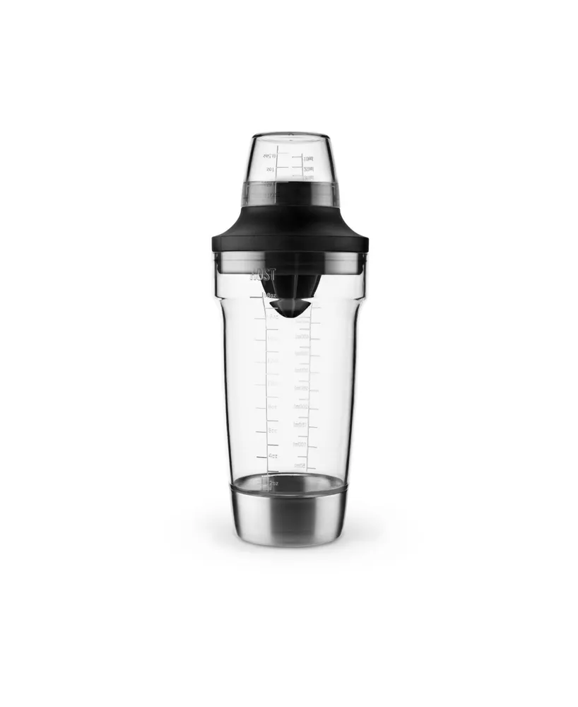 True Ash 18-Ounce Matte Cocktail Shaker - Black