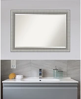 Amanti Art Elegant Brushed Framed Bathroom Vanity Wall Mirror