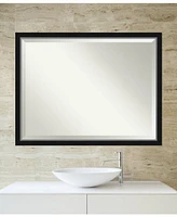 Amanti Art Eva Silver-tone Framed Bathroom Vanity Wall Mirror