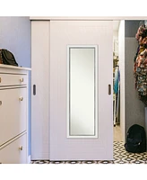 Amanti Art Eva Silver-tone on The Door Full Length Mirror, 17.12" x 51.12"