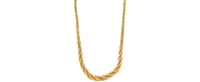 Graduated Rope Link 18" Chain Necklace (3mm - 6.25MM) in 14k Gold