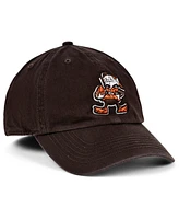 Men's '47 Brand Brown Distressed Cleveland Browns Gridiron Classics Franchise Legacy Fitted Hat