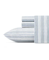 Nautica Beaux Stripe Cotton Percale -Piece Sheet Set