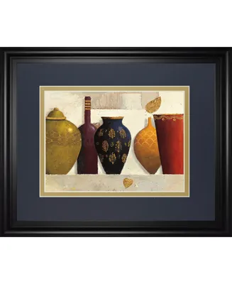 Classy Art Jeweled Vessels by J. Wiens Framed Print Wall Art, 34" x 40"