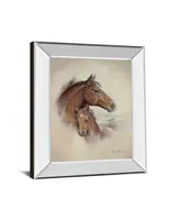 Classy Art Race Horse Ii by Roane Manning Mirror Framed Print Wall Art, 22" x 26"