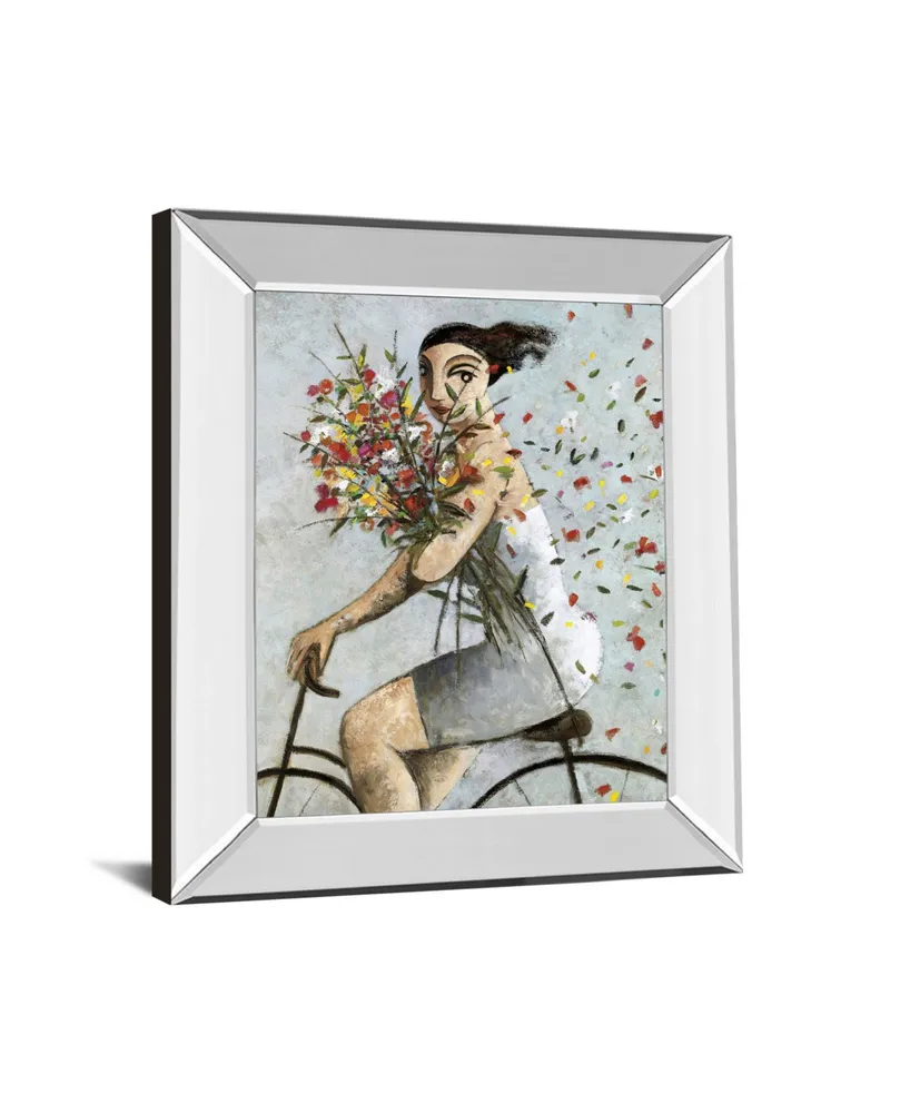 Classy Art Petals by Lourenco Mirror Framed Print Wall Art, 22" x 26"