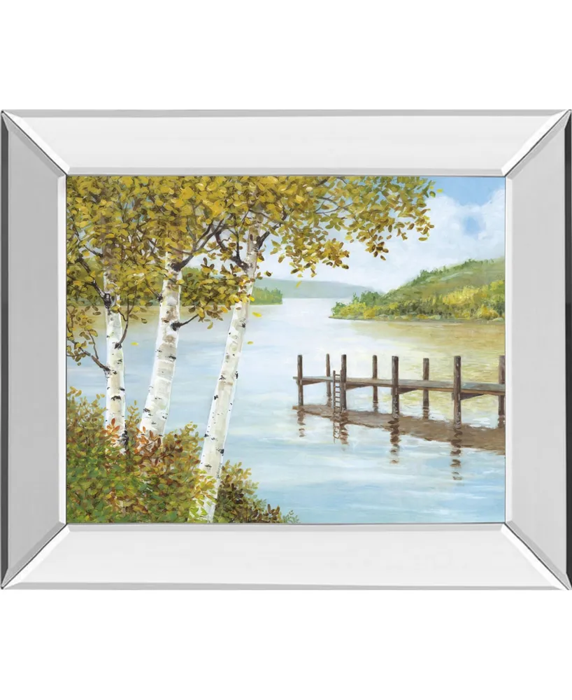 Classy Art Rural Route Ii by A. Fisk Mirror Framed Print Wall Art, 22" x 26"