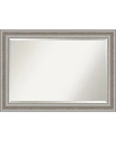 Amanti Art Parlor Silver-tone Framed Bathroom Vanity Wall Mirror