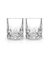 Viski Admiral Crystal Tumblers, Set of 2, 9 Oz