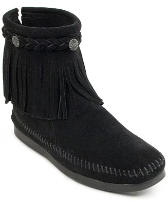 Minnetonka Women's Suede High Top Back Zip Boots