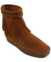 Minnetonka Women's Suede High Top Back Zip Boots