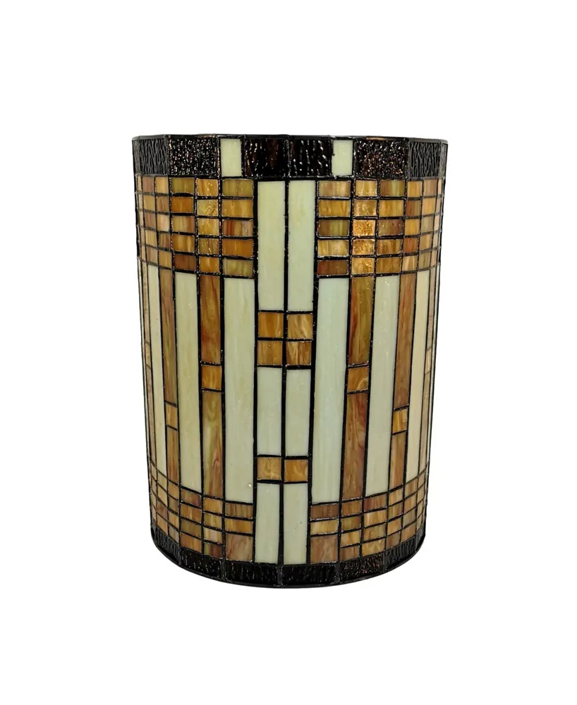 Amora Lighting Tiffany Style 2-Light Geometric Wall Sconce