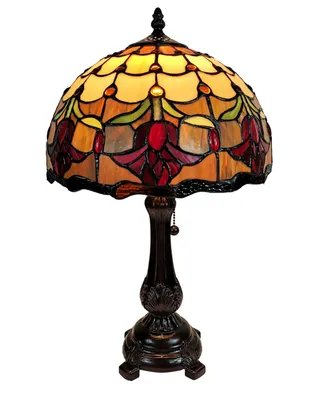 Amora Lighting Tiffany Style Tulips Table Lamp
