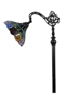 Amora Lighting Tiffany Style Roses Reading Floor Lamp