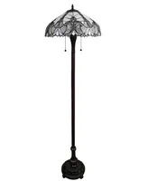 Amora Lighting Tiffany Style Floral Floor Lamp